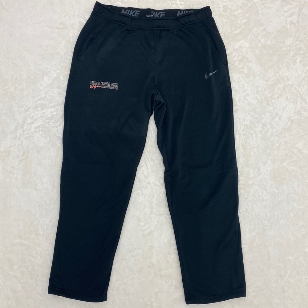 Nike Dri-fit black sweatpants. Size XL, mesh swoosh, good condition